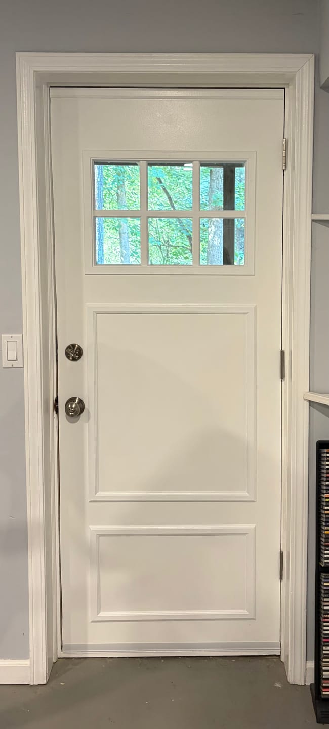 Customer photo review of Clear 6 Lite Glass and Frame Kit (Craftsman)