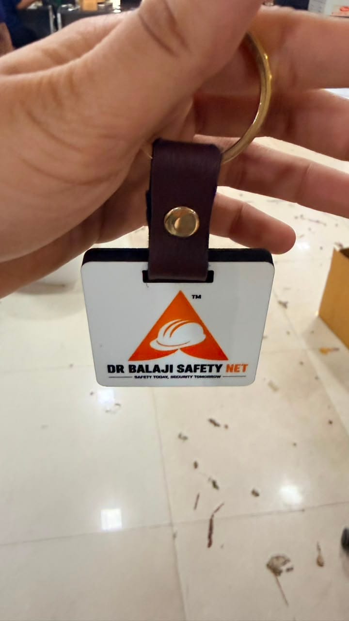 Customer photo review of Customized Premium Belt Keychains | Best for Brand Promotion | PrintMine.in