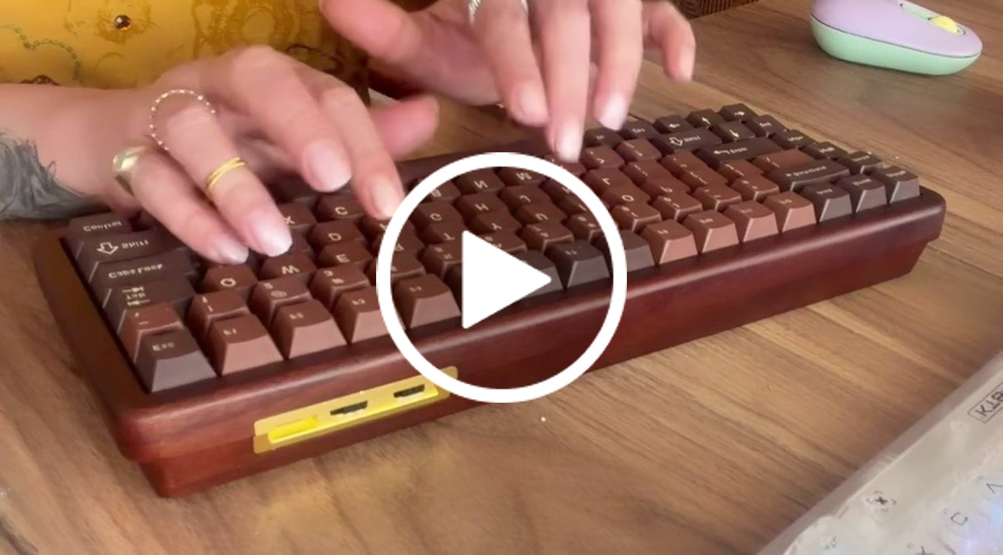 Customer video review of YUNZII WOOD84 Mekanik Klavye