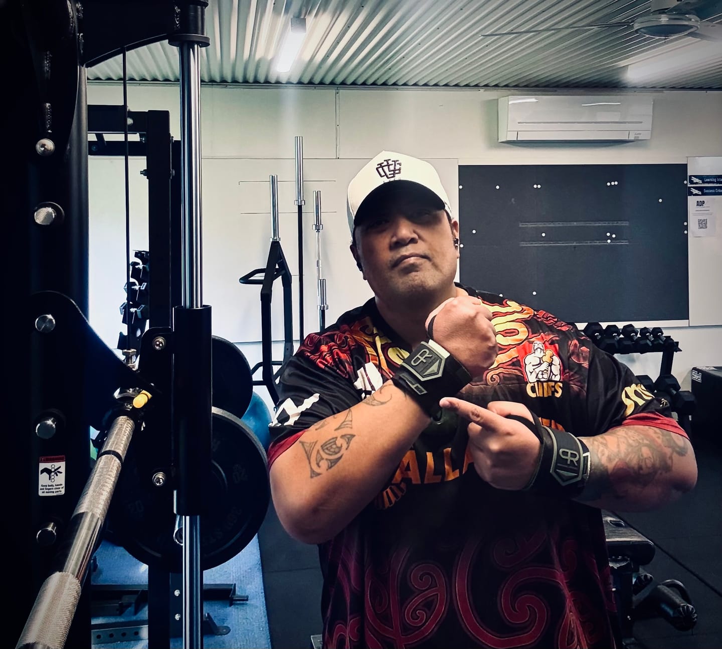 Customer photo review of Wrist Wraps - Green Camo