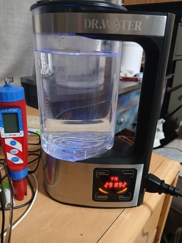 Customer photo review of HydroPitcher 68oz – Glass Hydrogen Water Pitcher