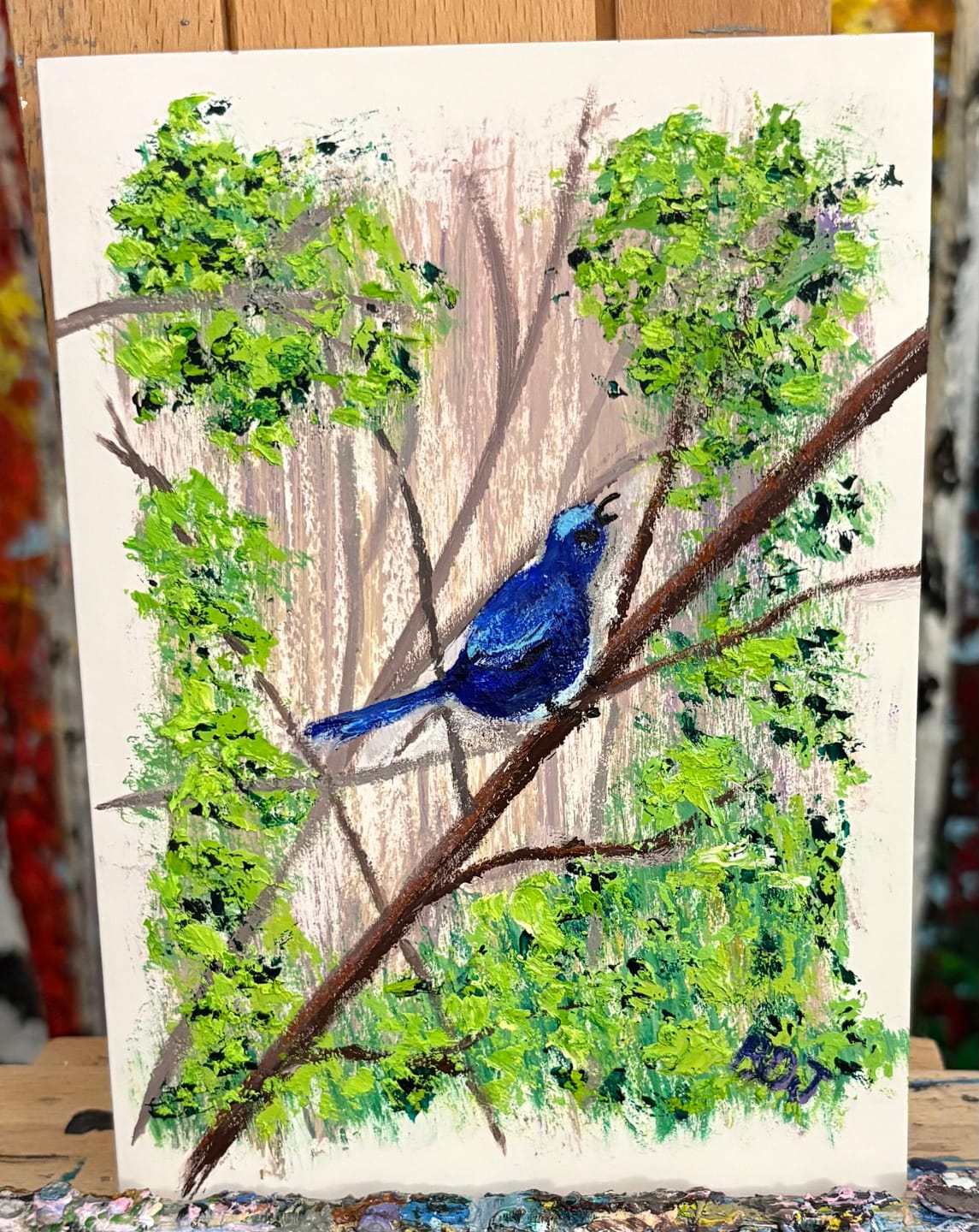 Customer photo review of DabblePaints™️ Titanium White — Thick-Body Acrylic Paint