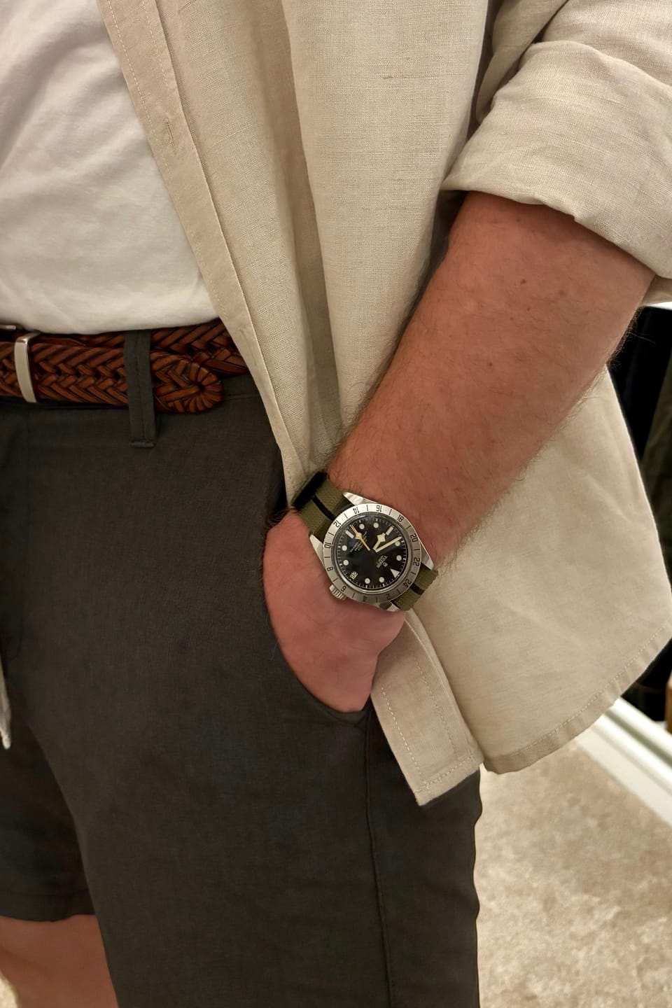 Customer photo review of Glomar Explorer - Hook & Loop Strap Striped