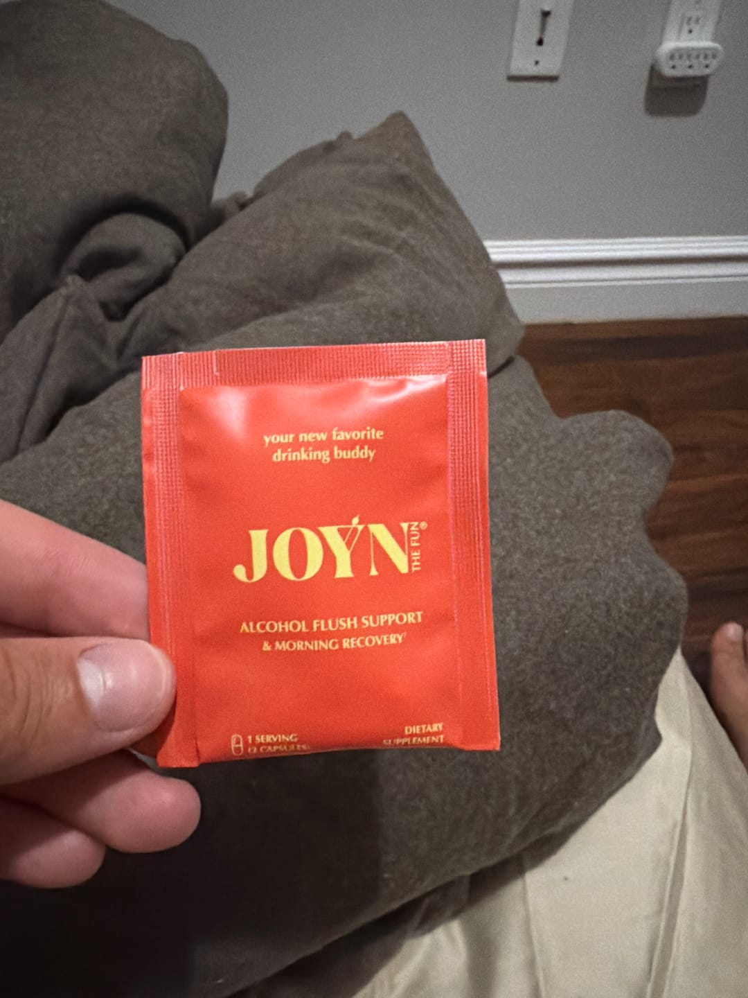 Customer photo review of Alcohol Flush and Hangover Reducer Capsules