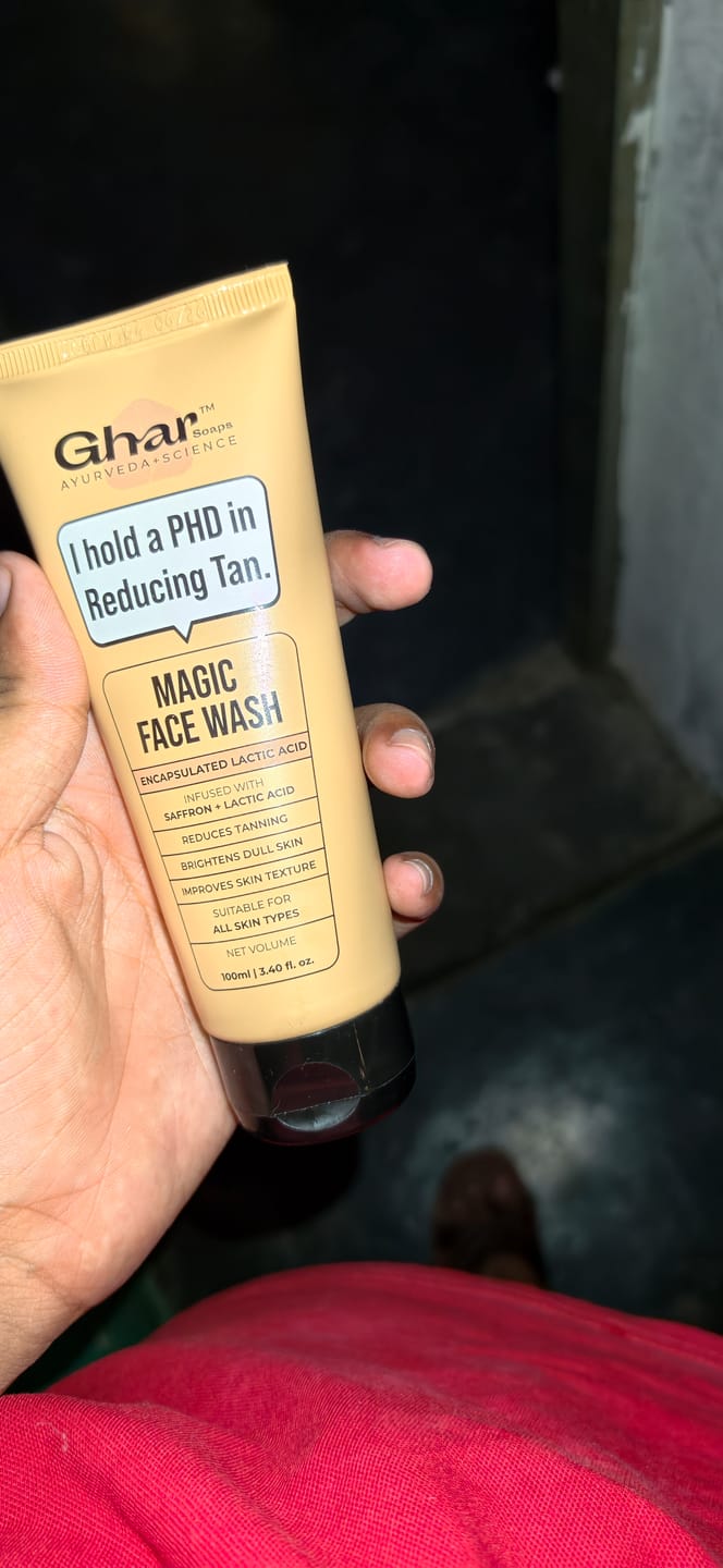 Customer photo review of Magic Soap + Face Wash + Magic Gel Combo To Reduce Tan