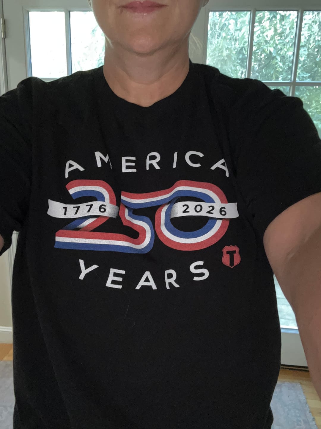 Customer photo review of 250 years T-shirt