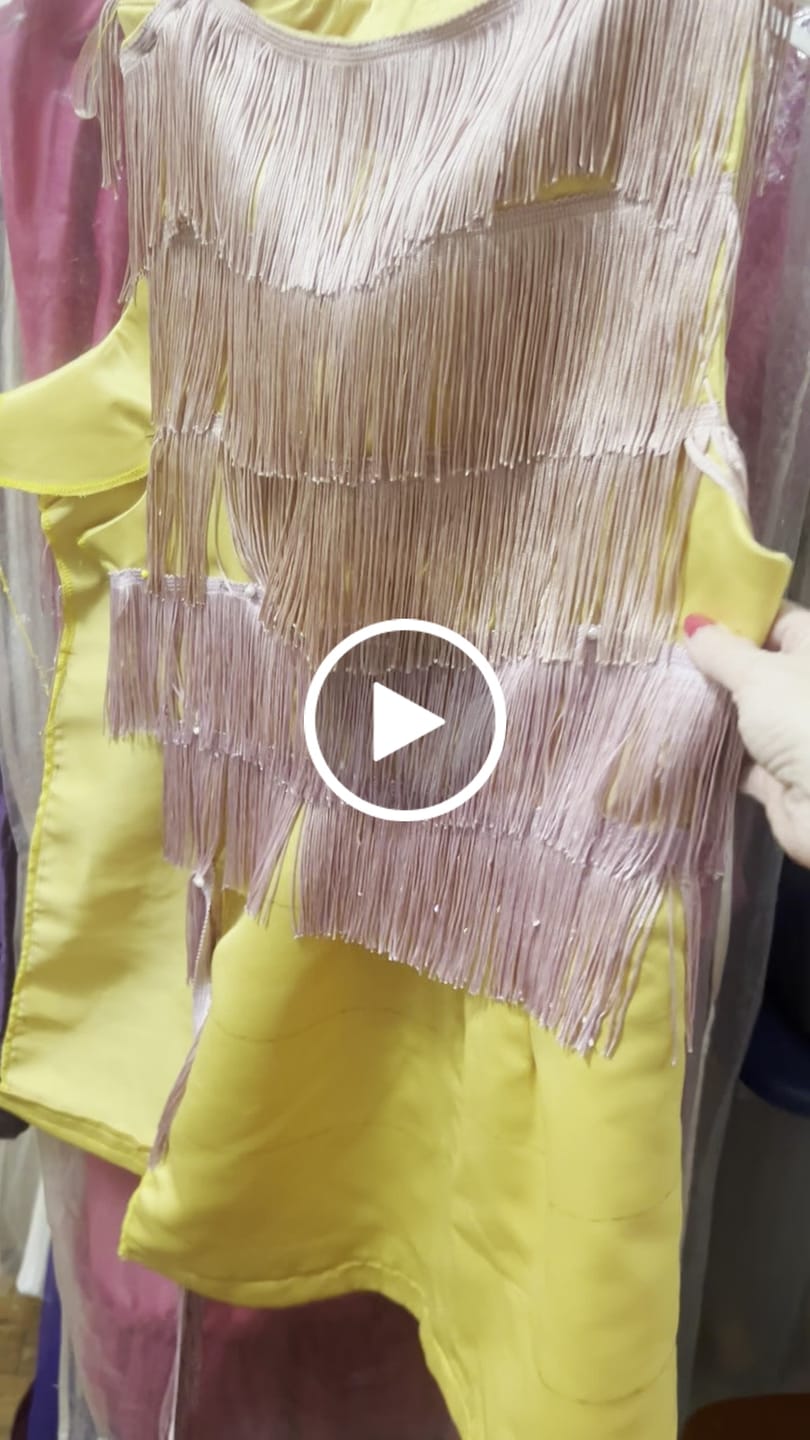 Customer video review of 4" Chainette Fringe Trim                                                    (Sold by the Yard)