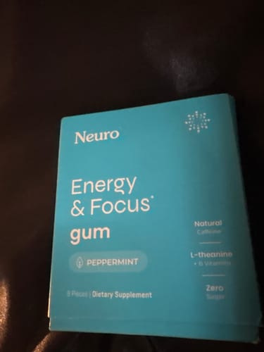 Customer photo review of Energy & Focus Gum
