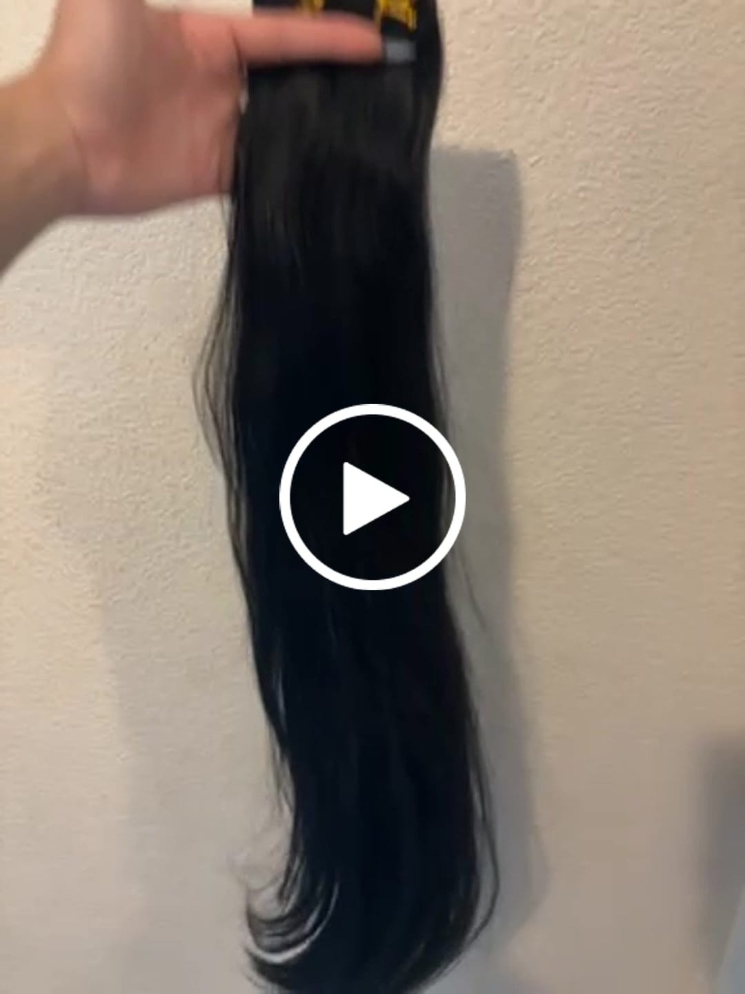 Customer video review of Clip in Extensions 100% Remy Human Hair 7 Pieces Jet Black (#1)