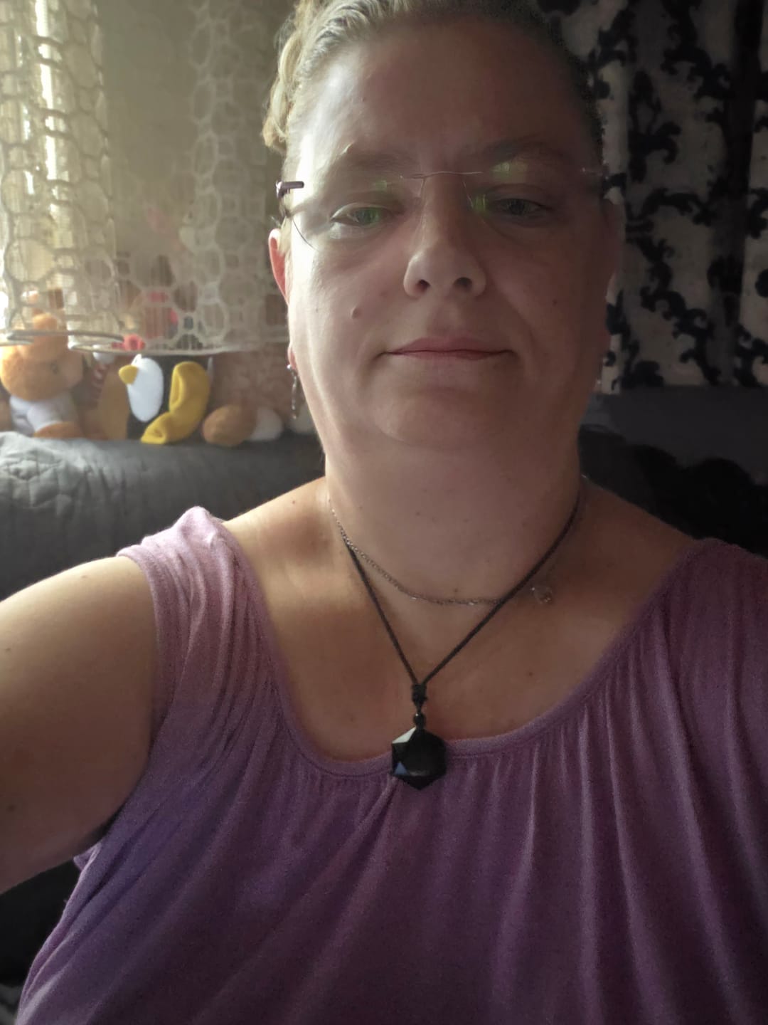 Customer photo review of Obsidian Halskette - Schutz Talisman