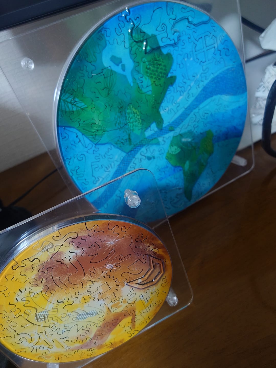 Customer photo review of 【６月入庫分予約】宇宙の破片 MOON 月と専用フレームセット