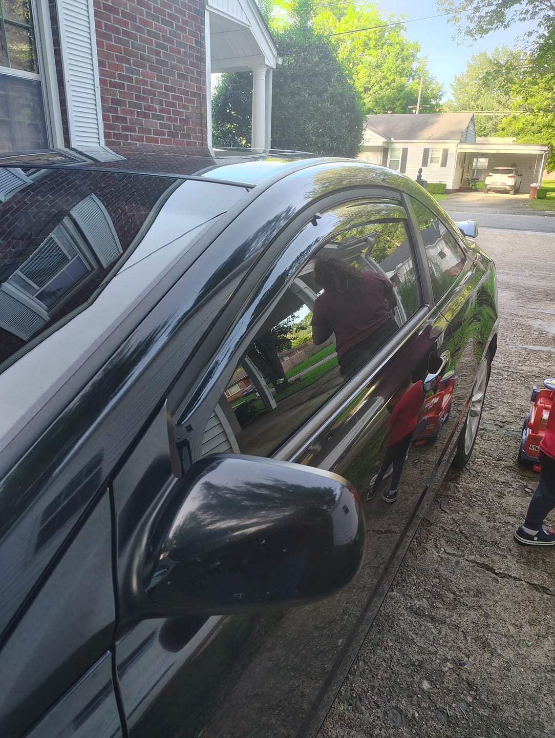 Customer photo review of 2006-11 Honda Civic Coupe Window Visors Wind Deflectors Rain Guards
