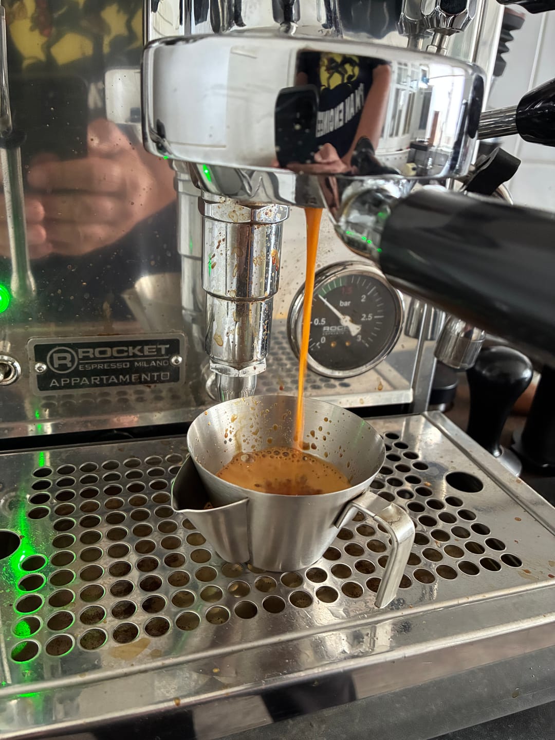 Customer photo review of Crema-Removed Espresso Shot Cup