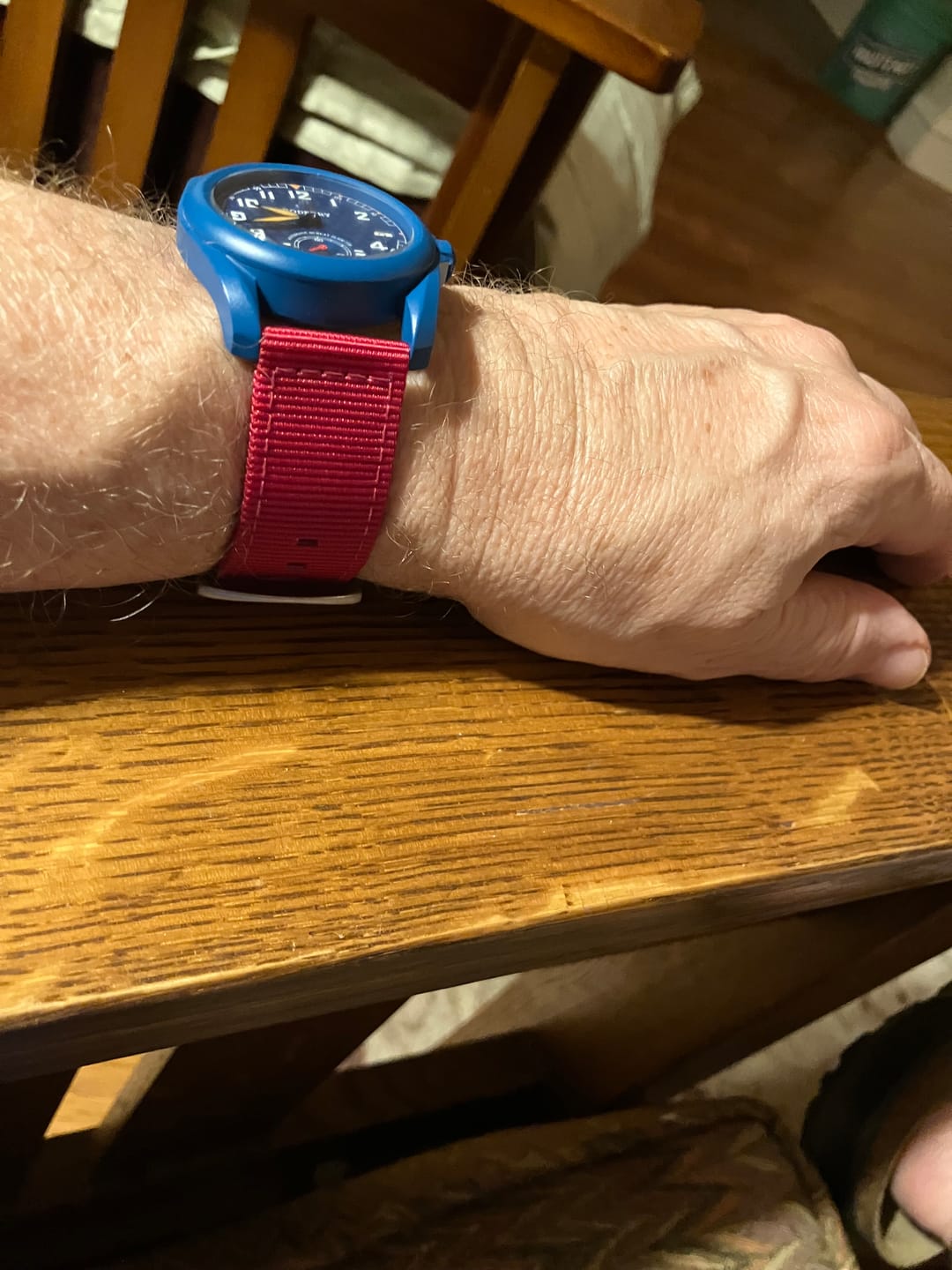 Customer photo review of The O2 Strap - Raspberry