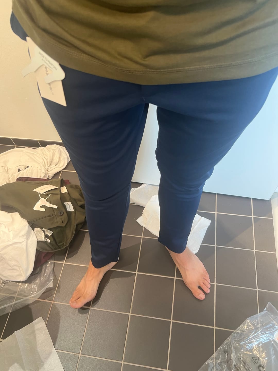 Customer photo review of Performance Trousers - Blue