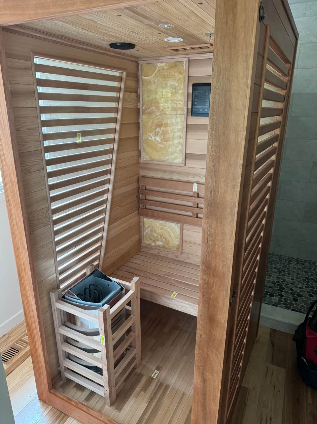 Customer photo review of SAUNAONES® Traditional Steam Sauna Room Luxury 3