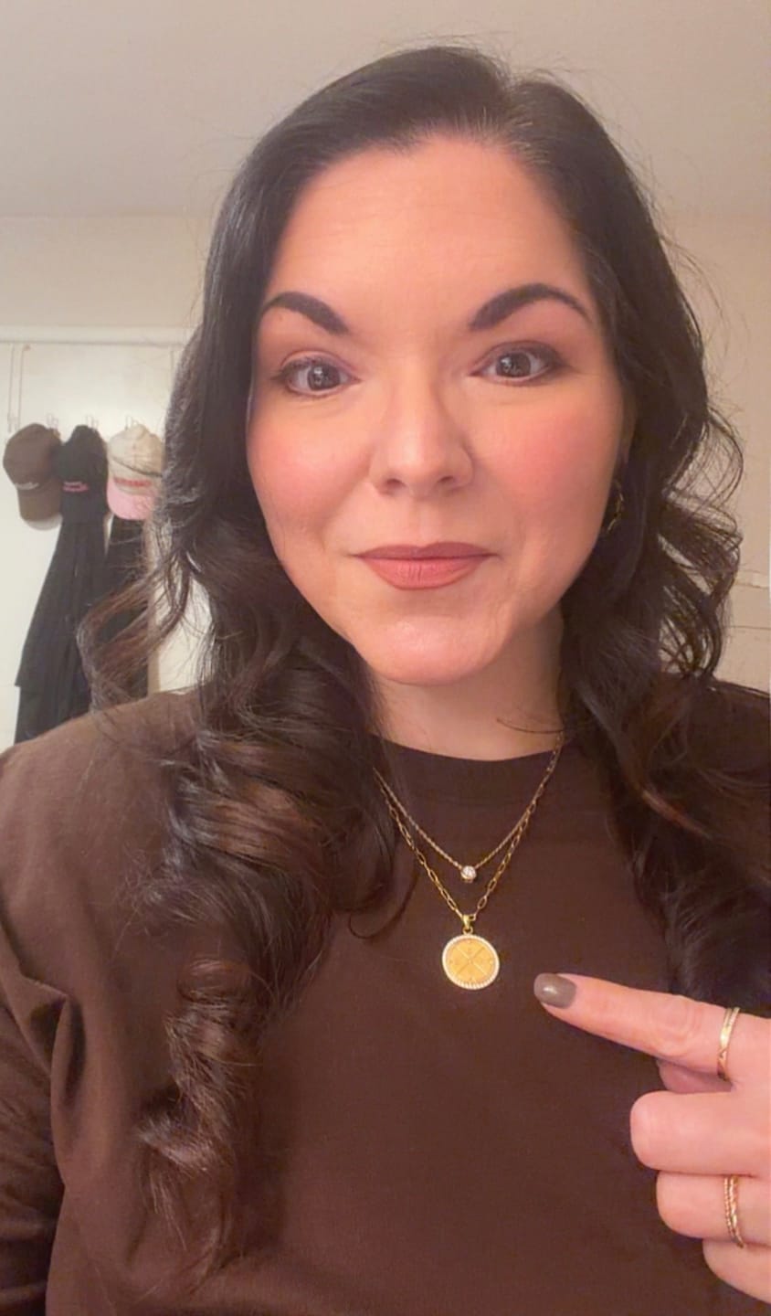Customer photo review of Engravable Compass With Stones