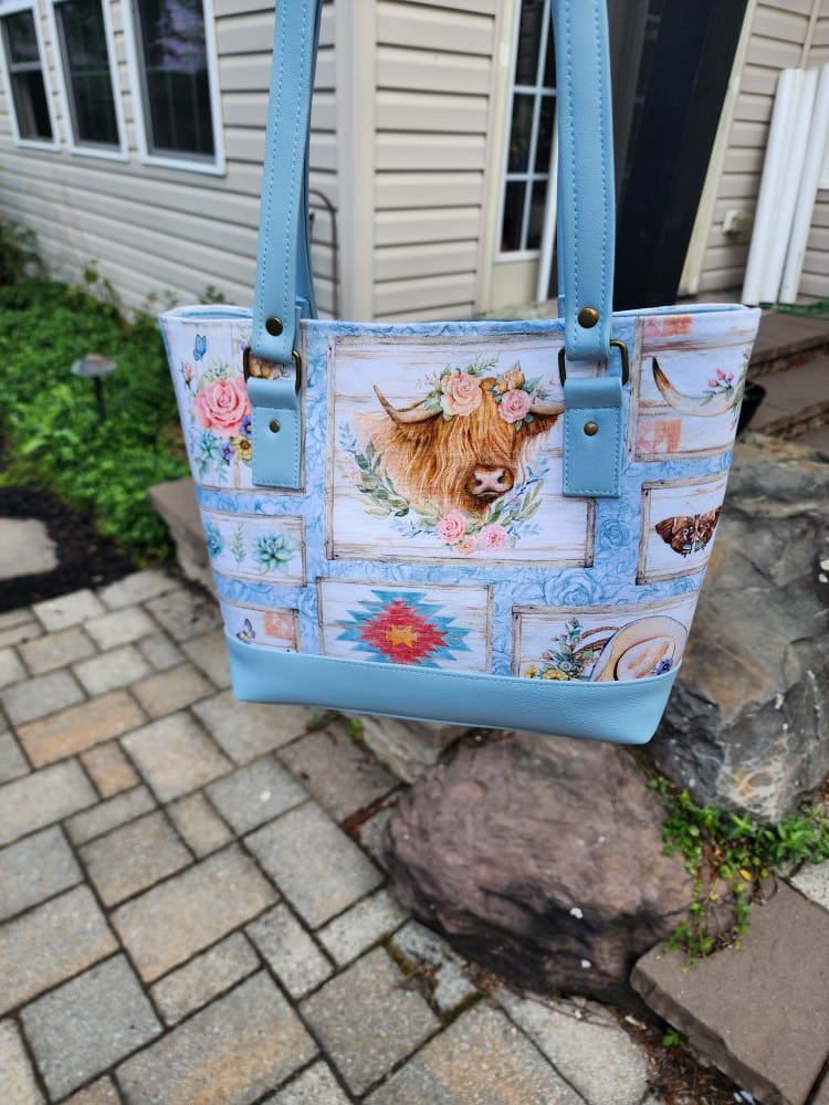 Customer photo review of Highland Cow & Western Framed Blocks - 44 Inches Wide 100% Cotton - Springs Creative