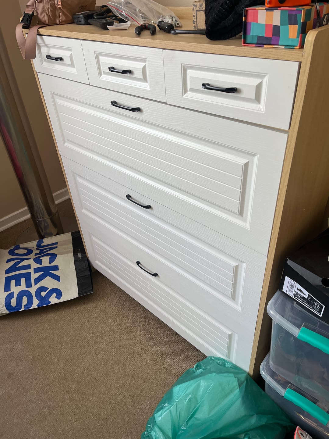 Customer photo review of Mueble Zapatero Organizador de Alta Calidad XXL para 25 pares