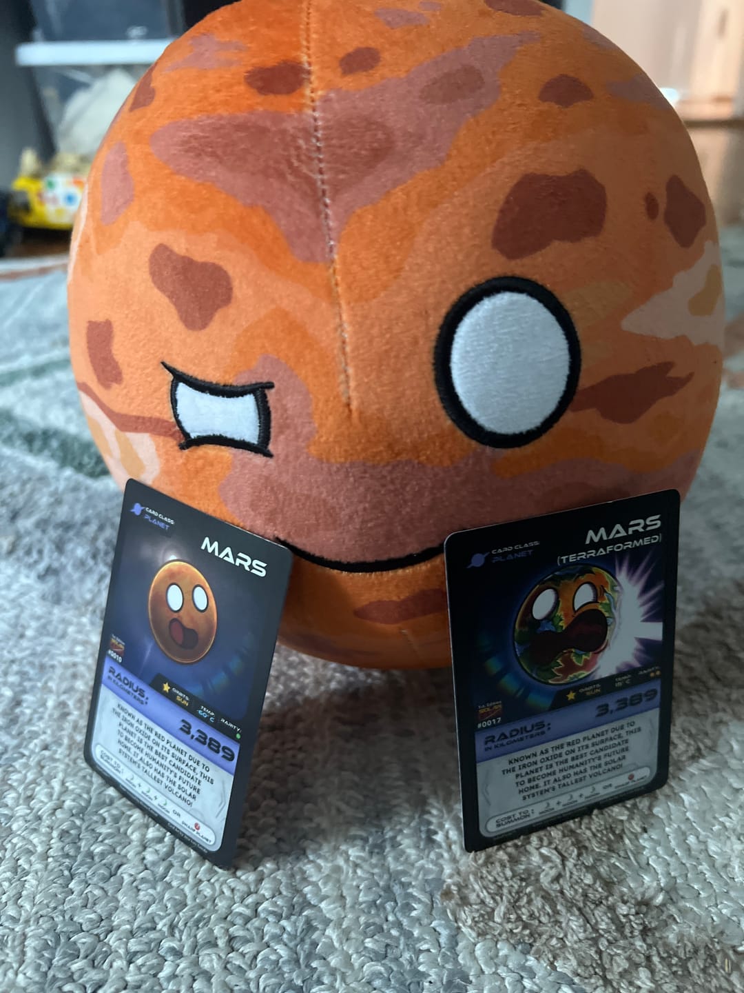 Customer photo review of The SolarBalls Mars Plush