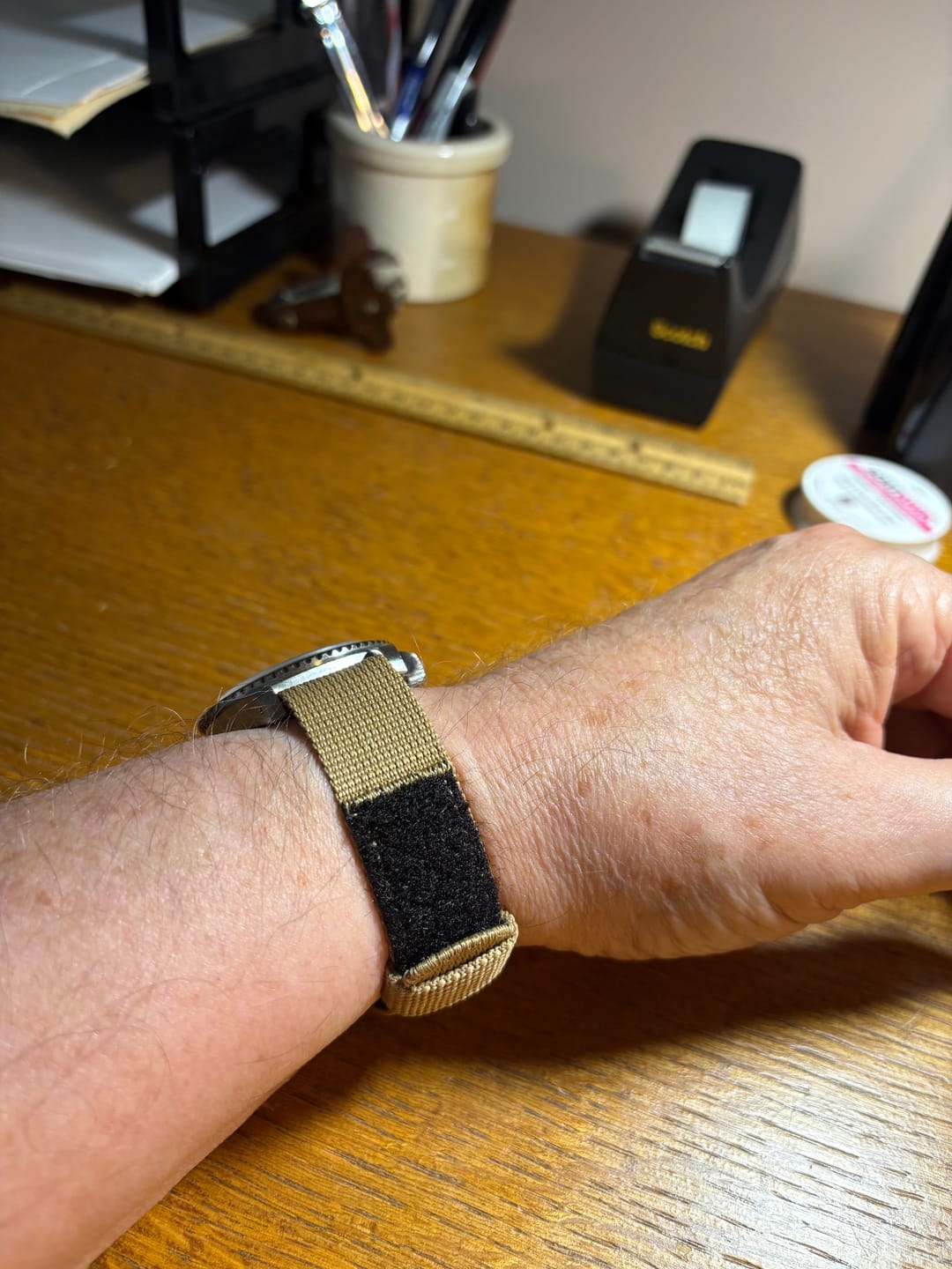 Customer photo review of Glomar Explorer - Hook And Loop Watch Strap