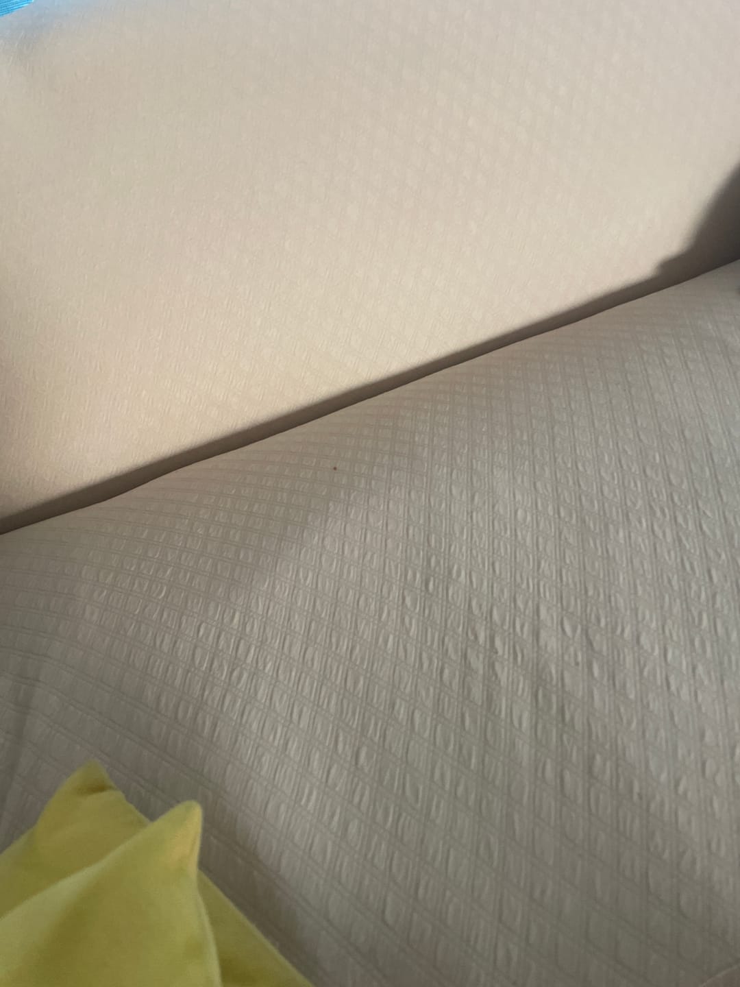 Customer photo review of Blanc cassé - Housse de Canapé Déperlante