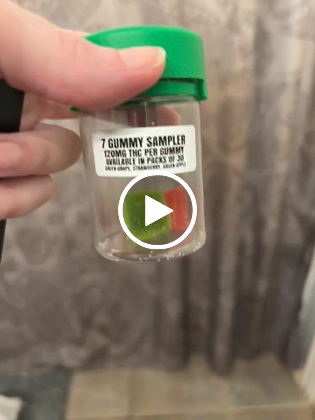 Customer video review of Alpha 7 Gummy Sampler Jar 840mg THC