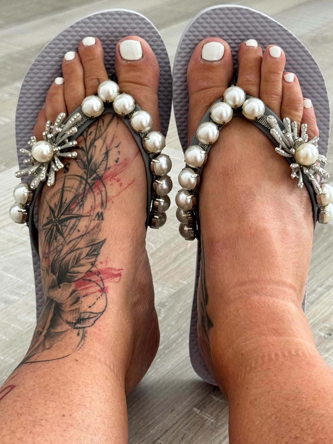 Customer photo review of Flip-Flop / Stone - Perle / Restbestände reduziert