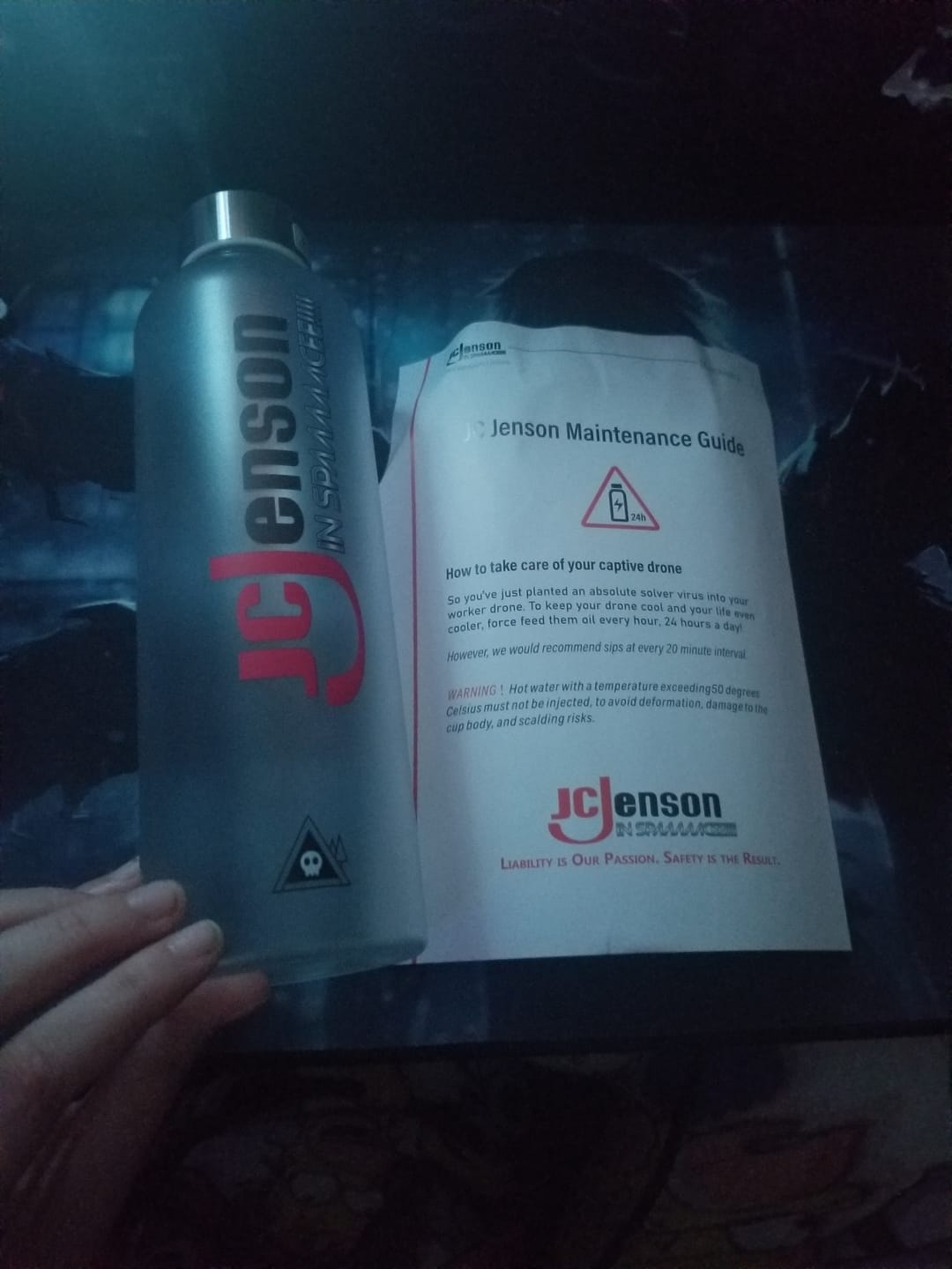 Customer photo review of JC Jenson Water Bottle