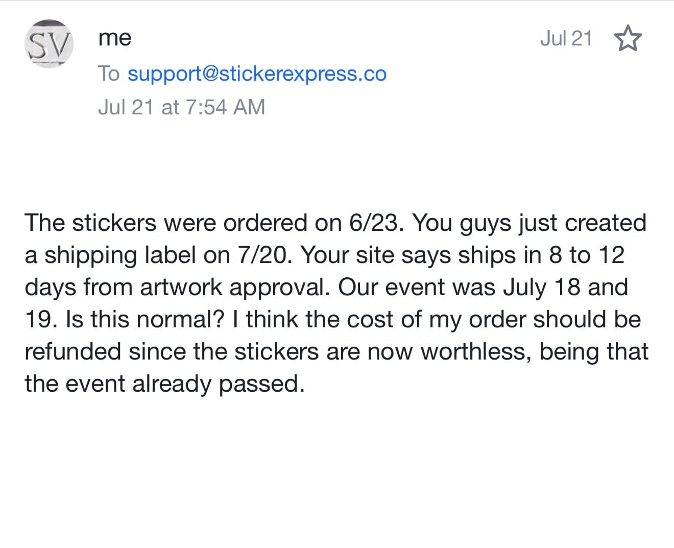 Customer photo review of 125 Custom Stickers for $39