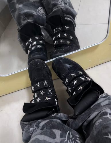 Customer photo review of Y2K High-Top Platform Boots