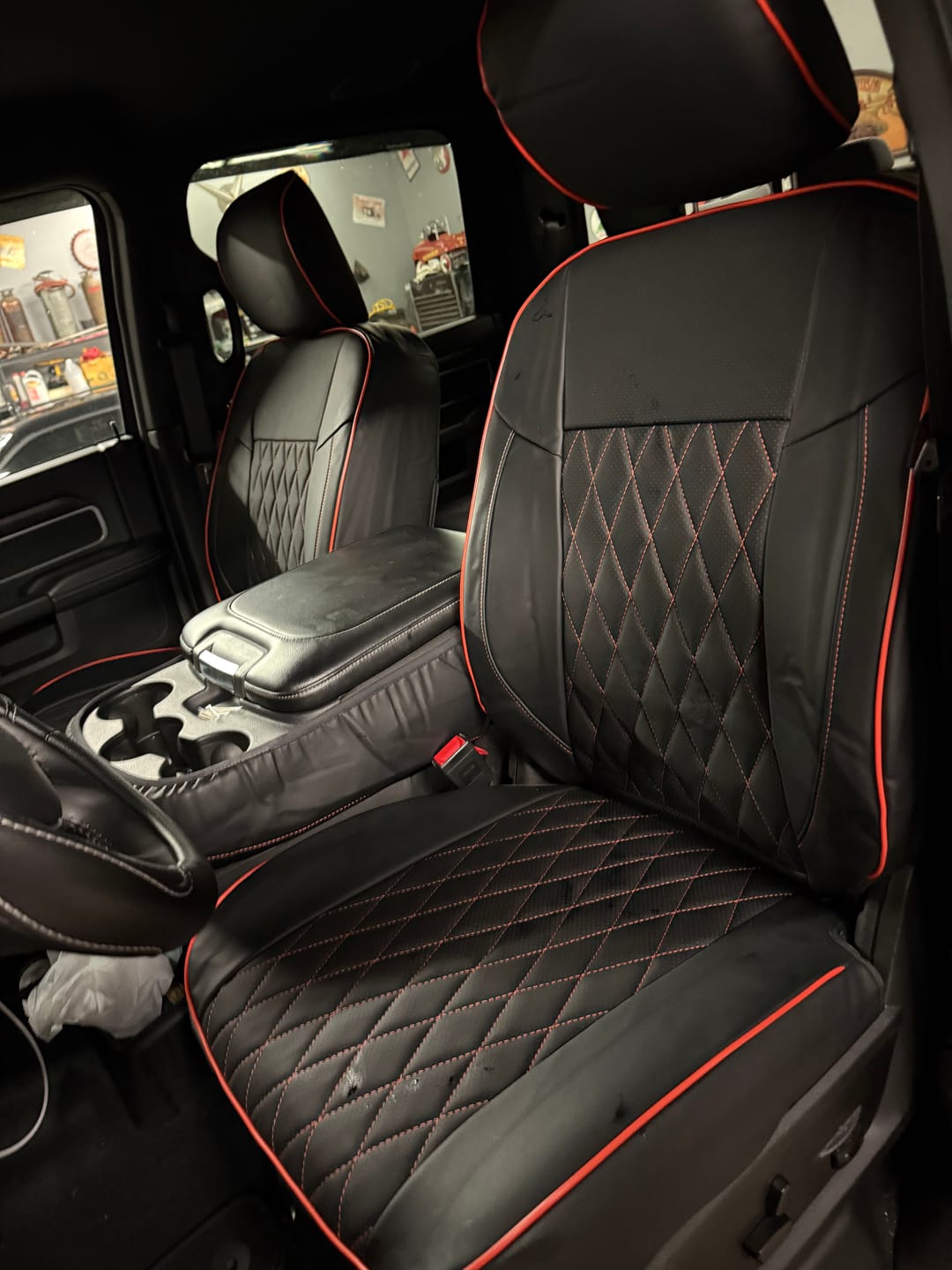 Customer photo review of Premium Custom-Fit Seat Covers
