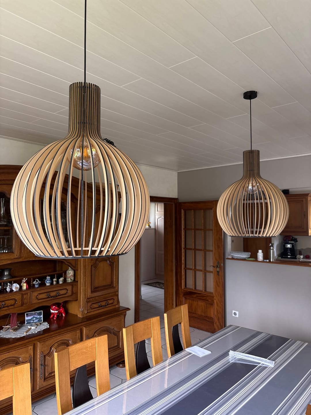 Customer photo review of Suspension en bois scandinave |  Balinaise