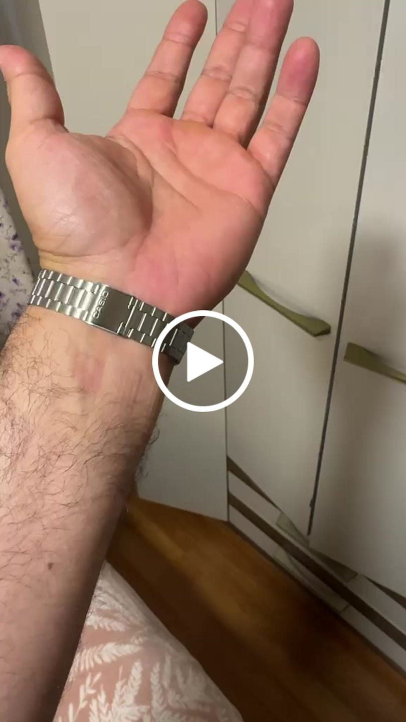 Customer video review of Reloj Casio Vintage A168WA-1W Electroluminescence Plateado