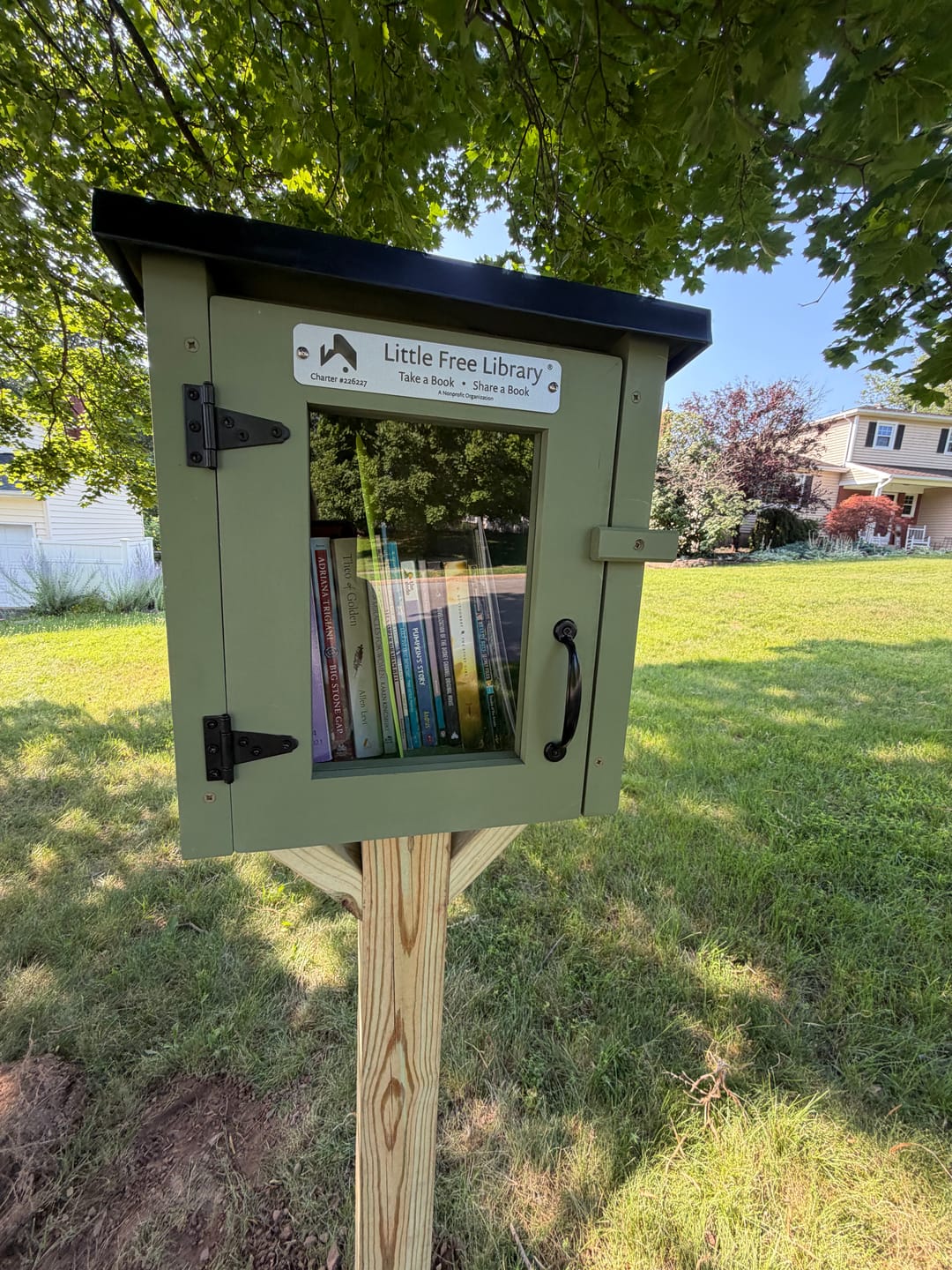 Customer photo review of Mini Shed Kit Little Free Library