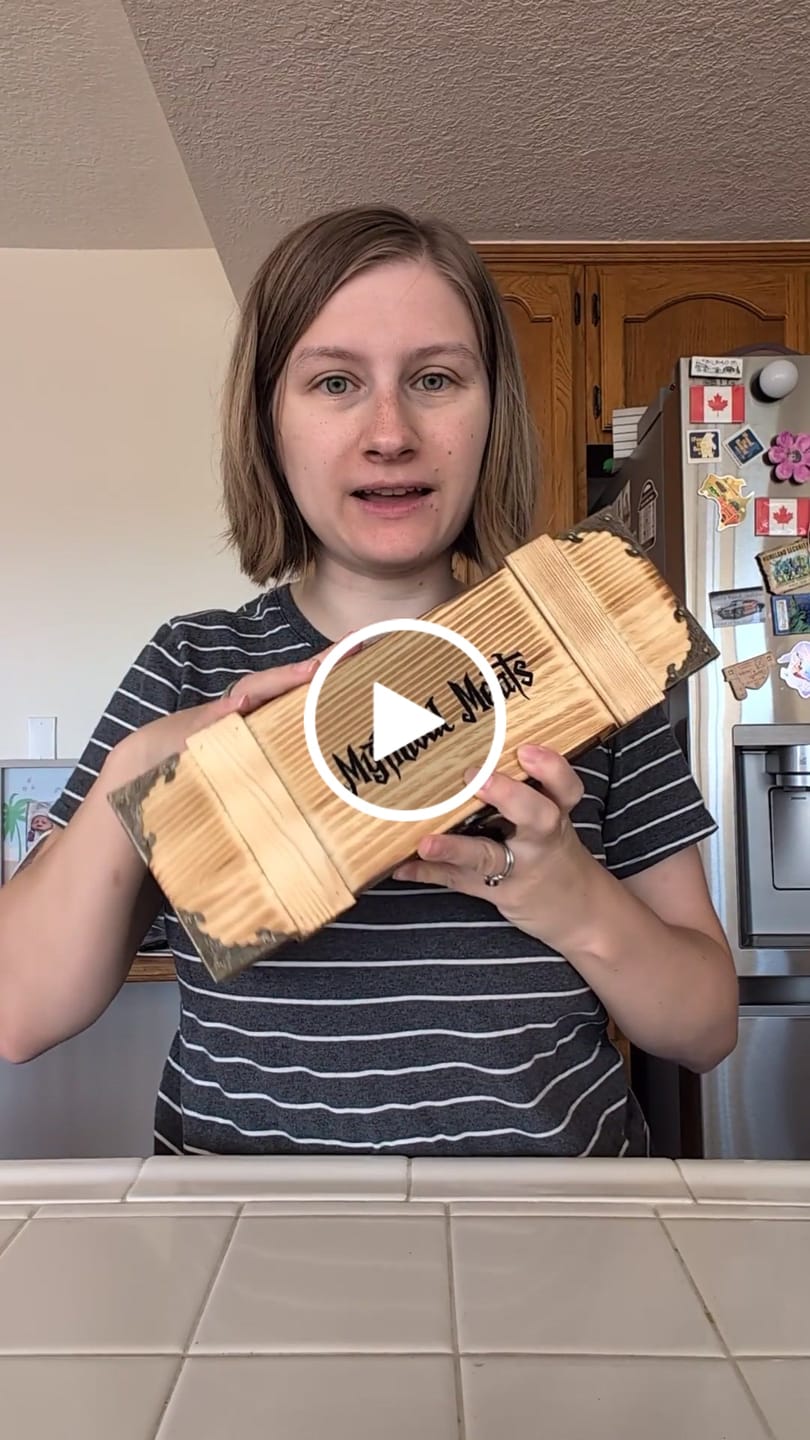 Customer video review of Mythical Meats® DELUXE Loot Crate - 20 Snack Sticks Included!