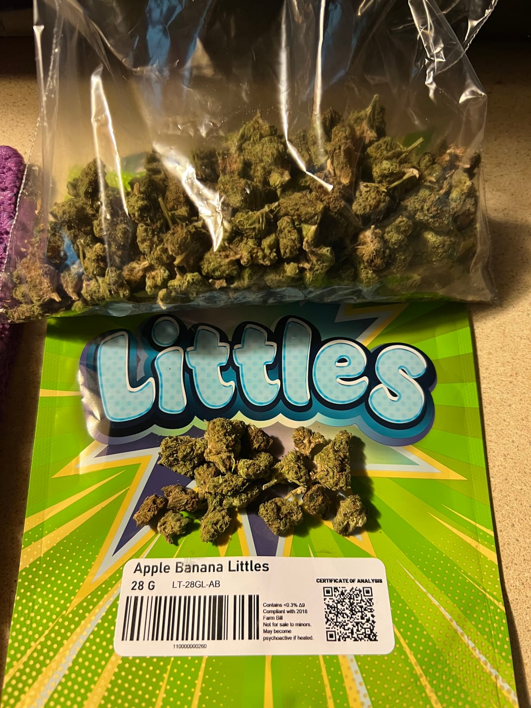 Customer photo review of LITTLES BRAND - Apple Banana - 28 Grams Littles - Hybrid