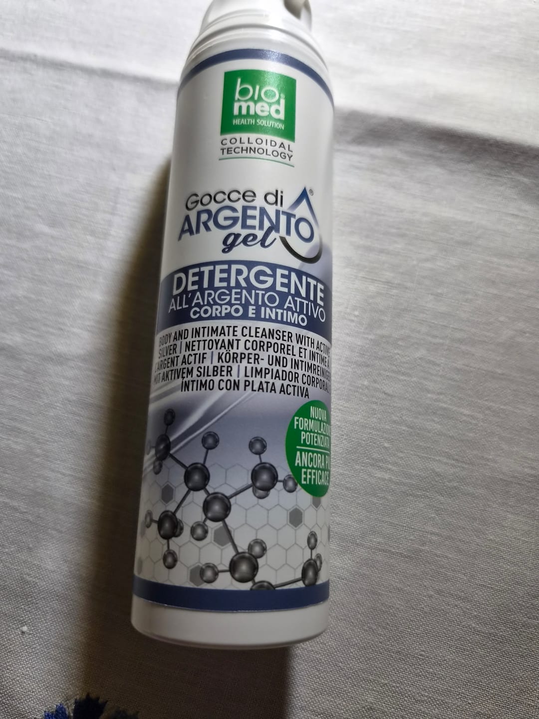 Customer photo review of Gel detergente corpo e intimo - Argento attivo - 200 ml