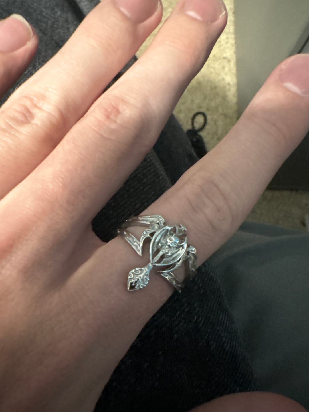 Customer photo review of TRIBAL CROSS RING