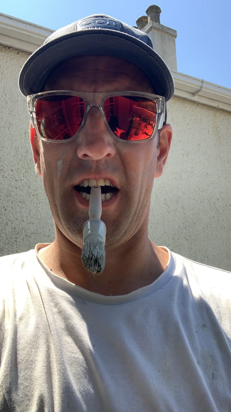 Customer photo review of Salus Eyewear | Nova - Clear Frame - Red Polarised Lens