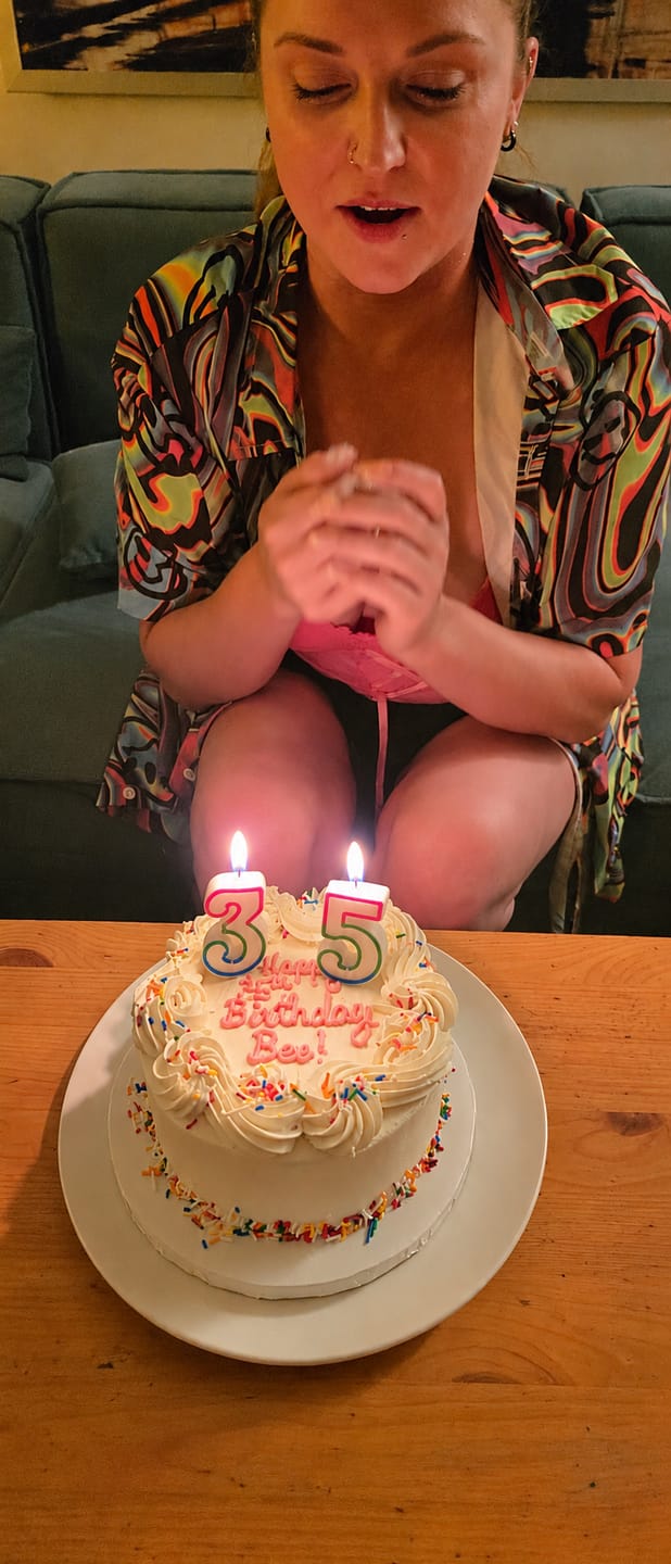 Customer photo review of Vanilla Sprinkle Confetti Cake - Same Day