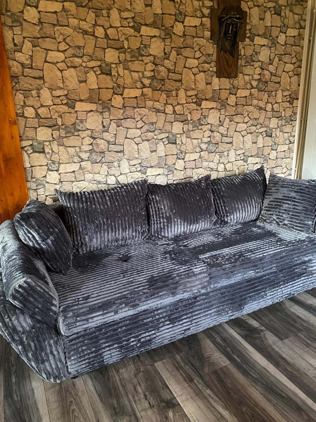 Customer photo review of Canapea extensibilă dumonde cu ladă de depozitare Loana Enjoy Antracit 250x100 cm