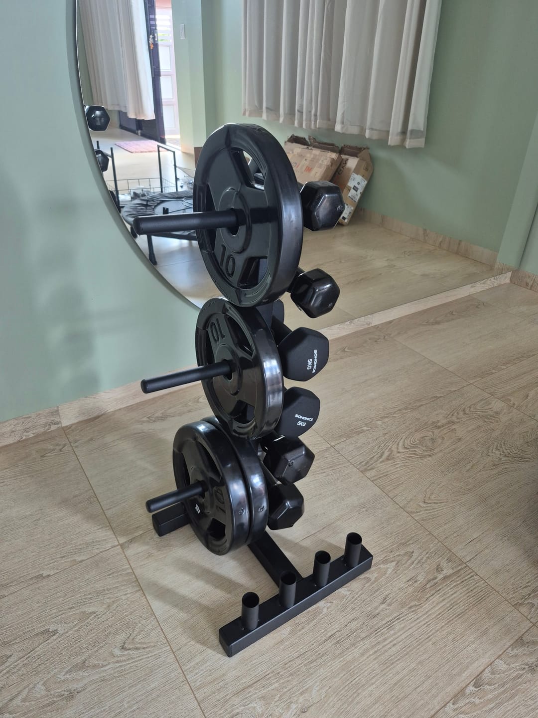 Customer photo review of Suporte Expositor De Anilhas Barras E Halteres