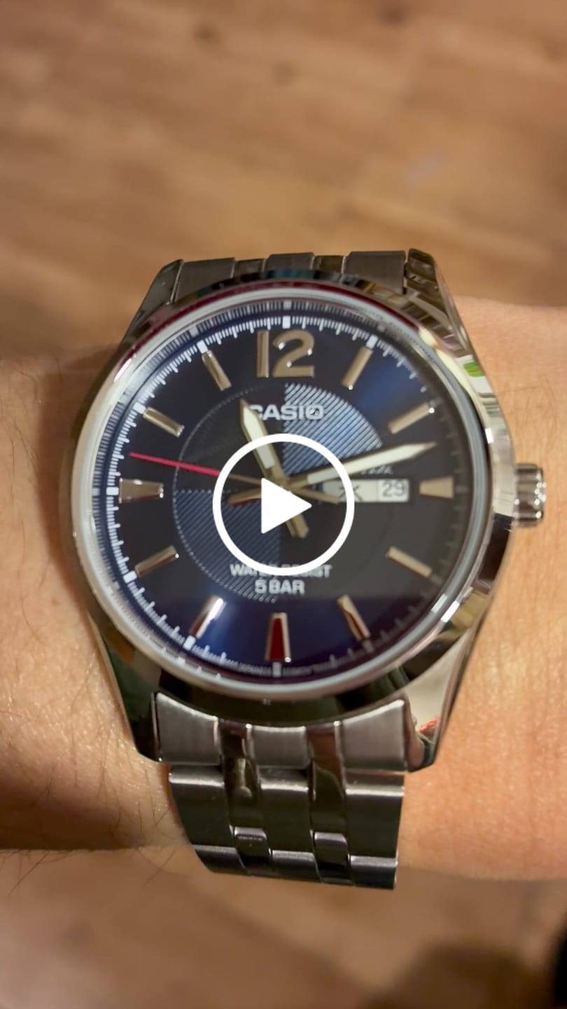 Customer video review of Reloj Casio Análogo MTP-1335DJ-2AJF Kanji Azul 38mm JDm