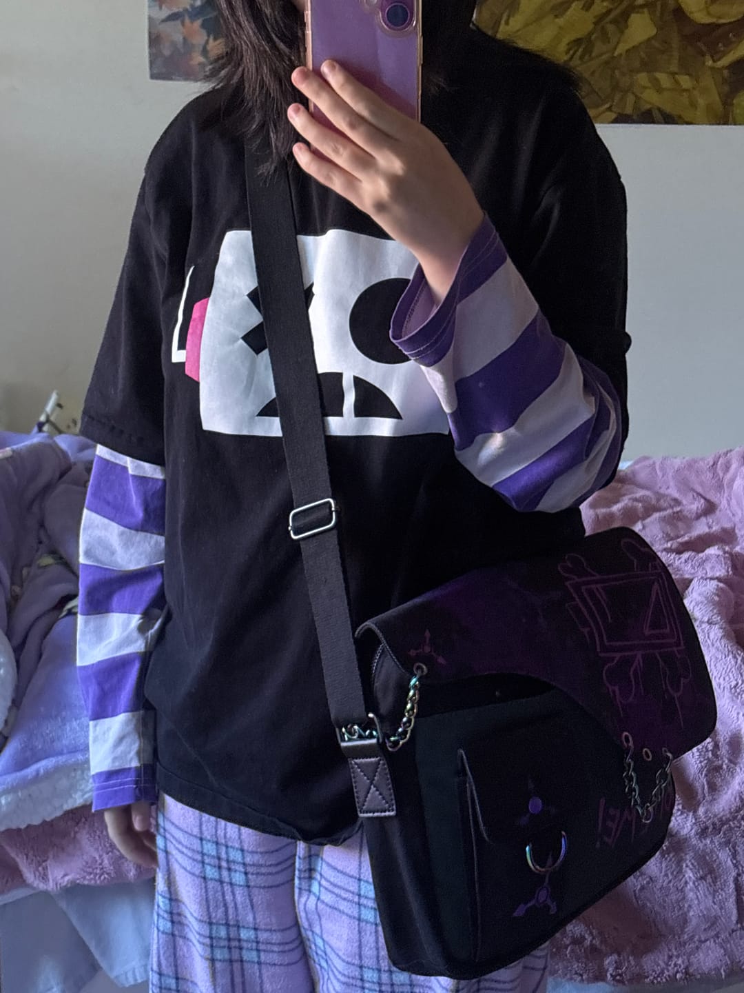 Customer photo review of Murder Drones Laptop Bag