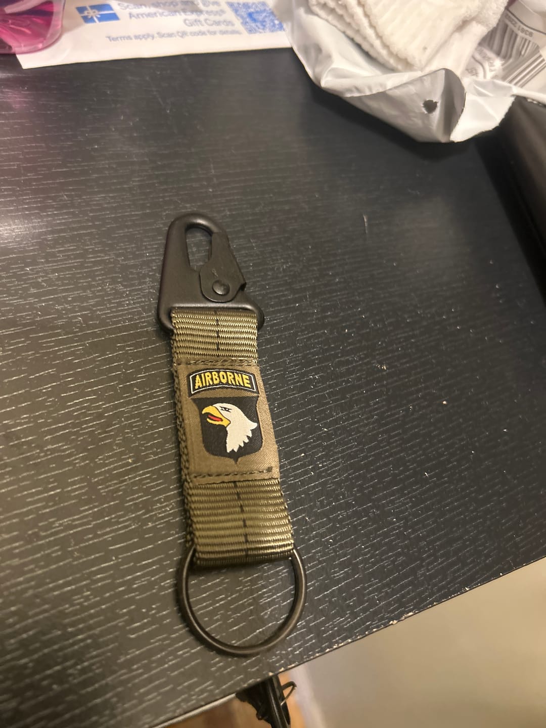 Customer photo review of 2-Below-Bite Static OD Green Keychain