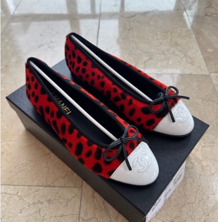 Customer photo review of Chanel 2026 Ballet Flat Horsehair Sheepskin 855999