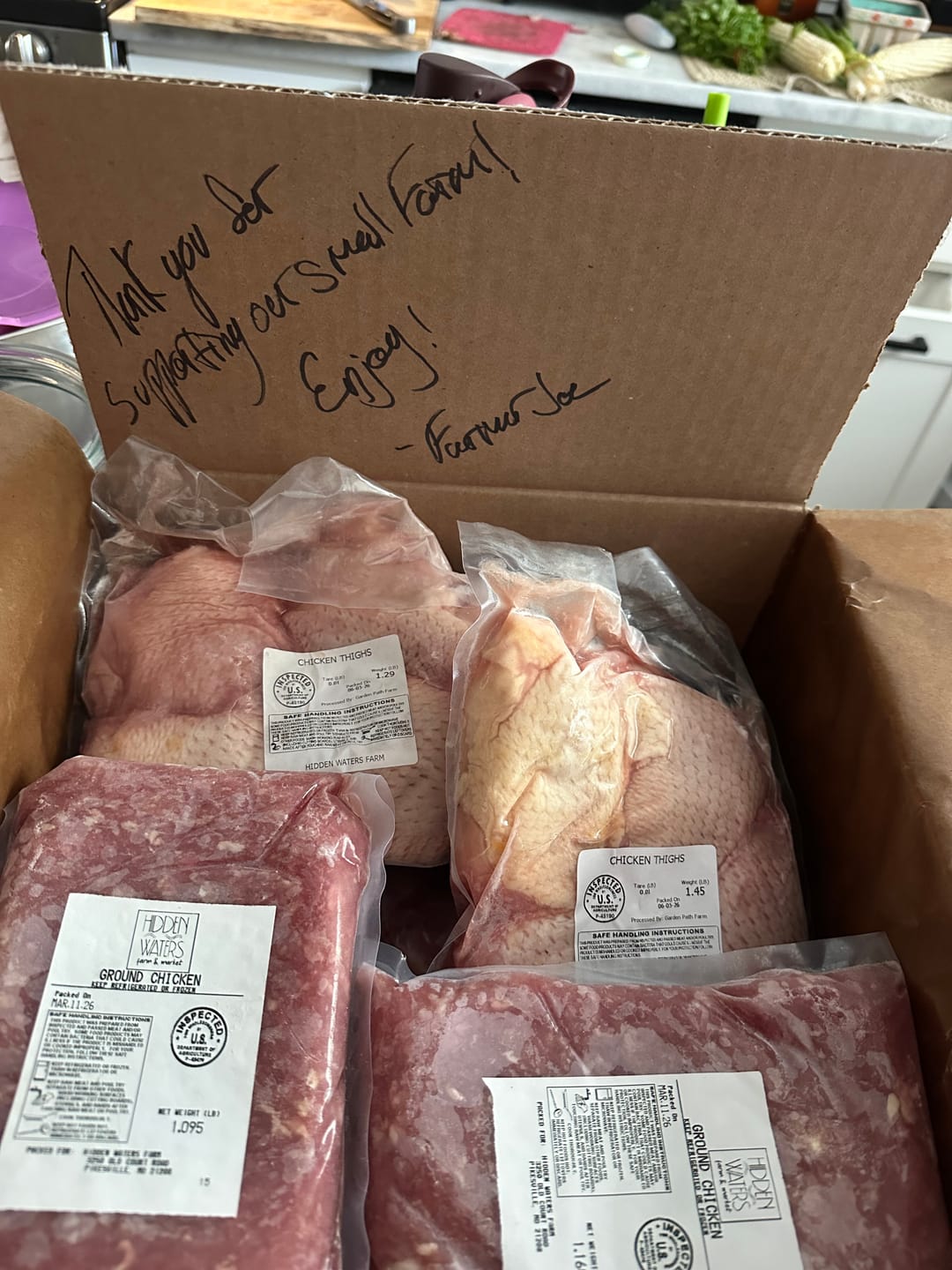 Customer photo review of Hidden Waters Subscription Box