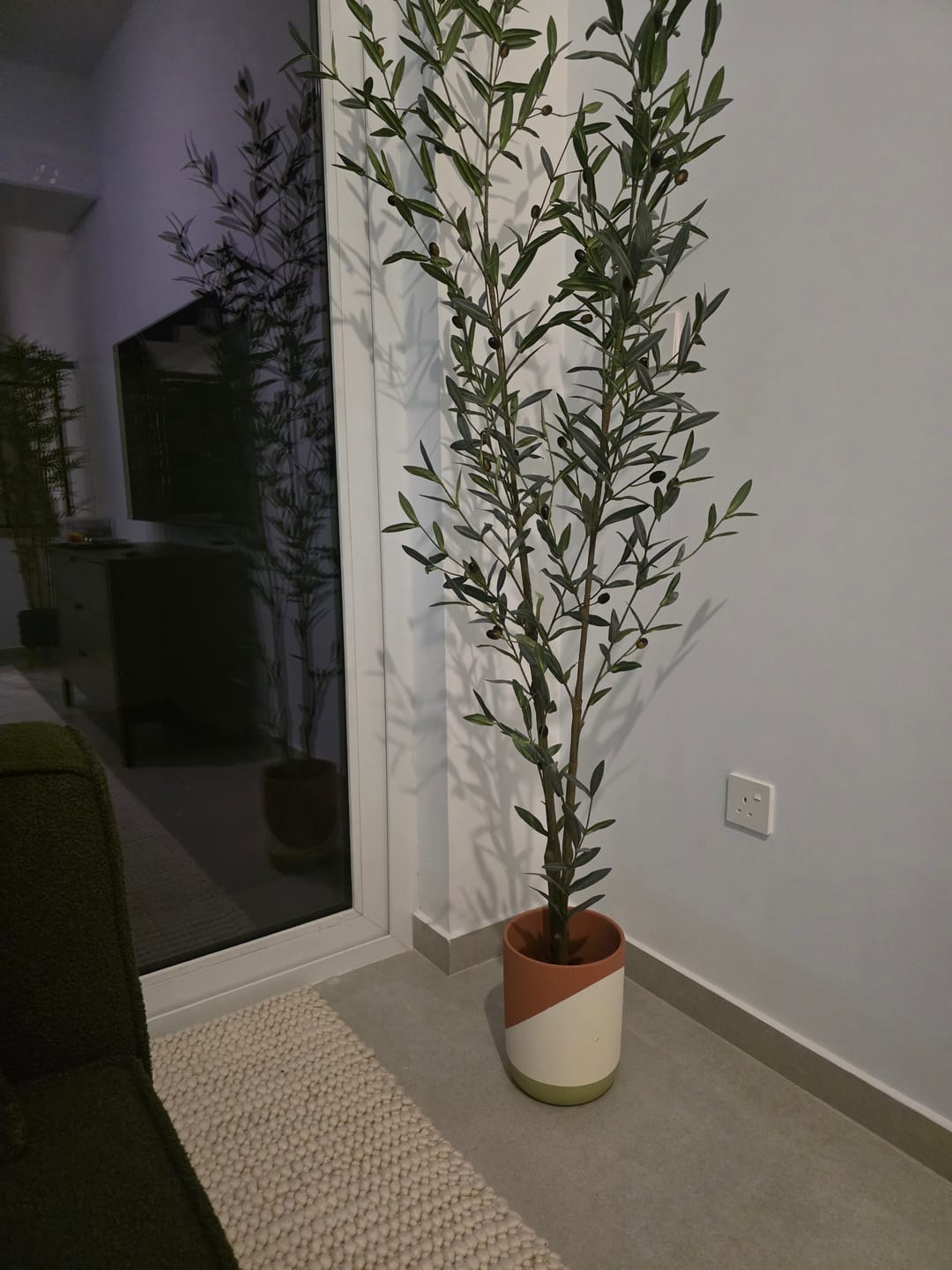 Customer photo review of Olive Artificial Tree 180cm SIL-SOT-H180-GG
