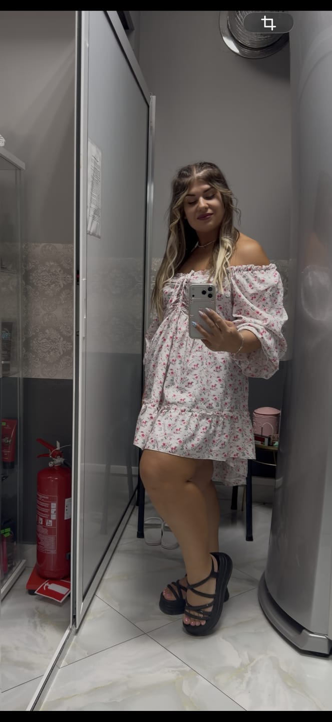 Customer photo review of Къса рокля от муселин